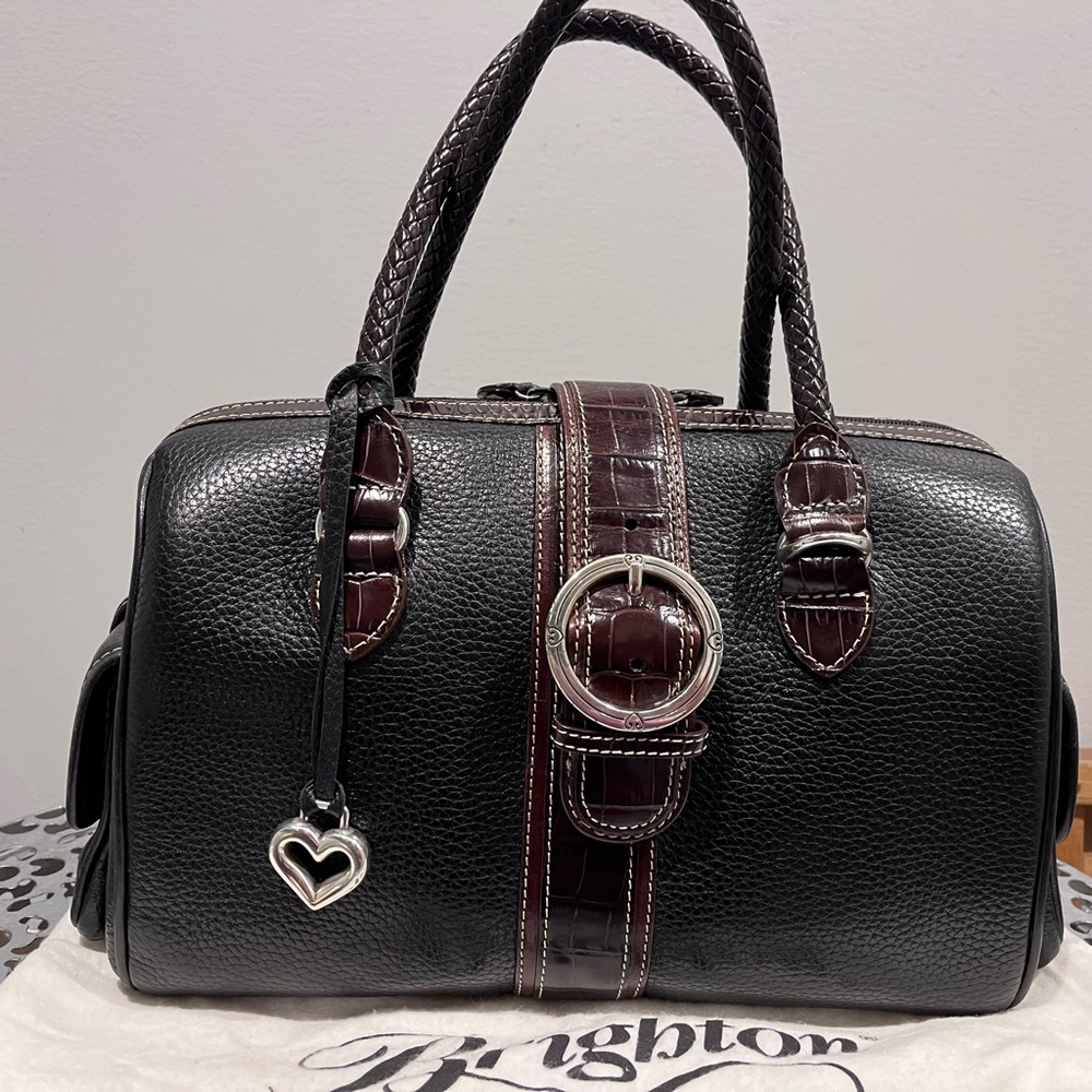 Brighton Denver Doctor handbag black and brown leather